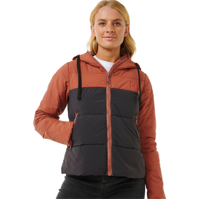 2024 Rip Curl Womens Anti Series Contrast Jacket 02HWJA - Rust